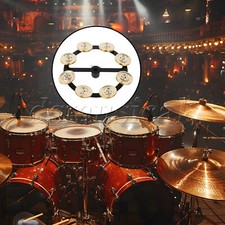 Single Row Percussion Cymbal Ching Tambourine for Hihats 5.5" Golden