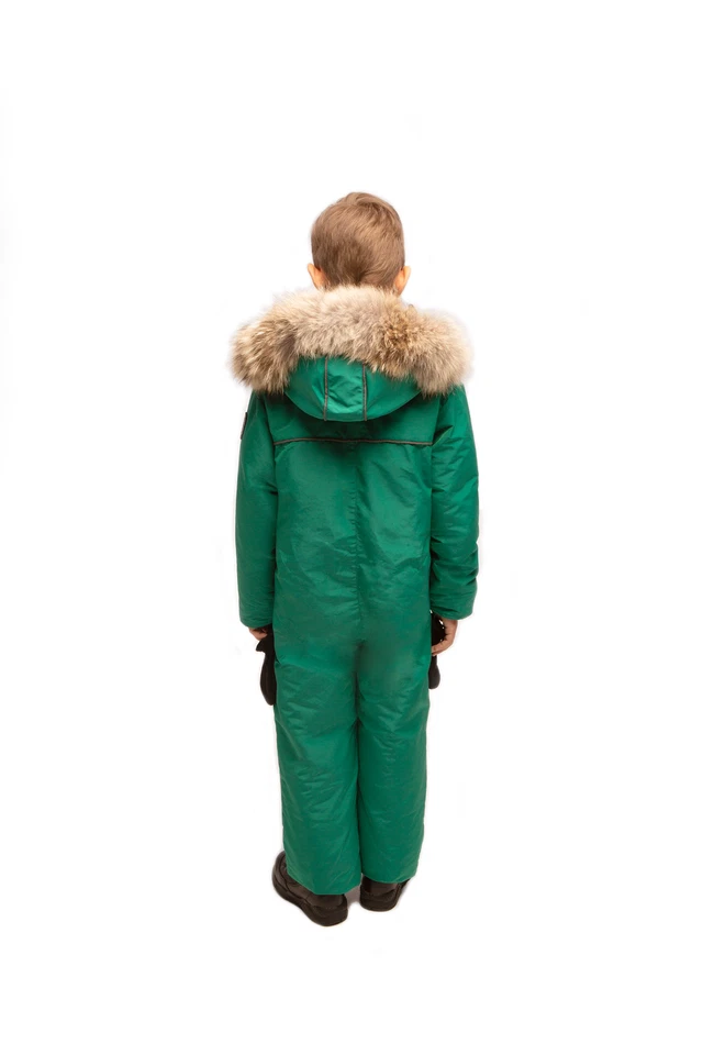 Traje de nieve Goose Arctic Bay ABAJO NIÑOS Canadá lujo hecho en Canadá verde $745 Foto 3 de 4