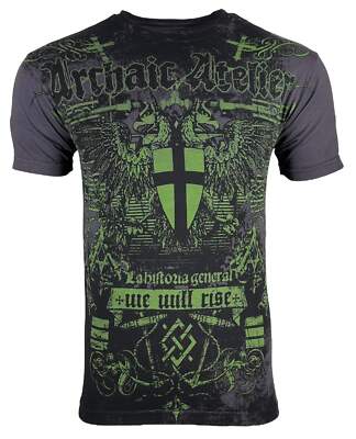 Archaic by Affliction Men's T-Shirt Torsion Biker Tattoo, S-5XL