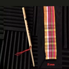 Pi Phu Thai Silver Tongue Musical Instrument Bamboo Heritage Pipe Handcraft Am