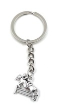 Cavallo Torneo Cavallo Da Salto Portachiavi Metallo Portafortuna Ciondolo