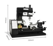 Mini Tornio Multifunzione Scrivania Fai da Te Trapano Fresatrice 220V 180W