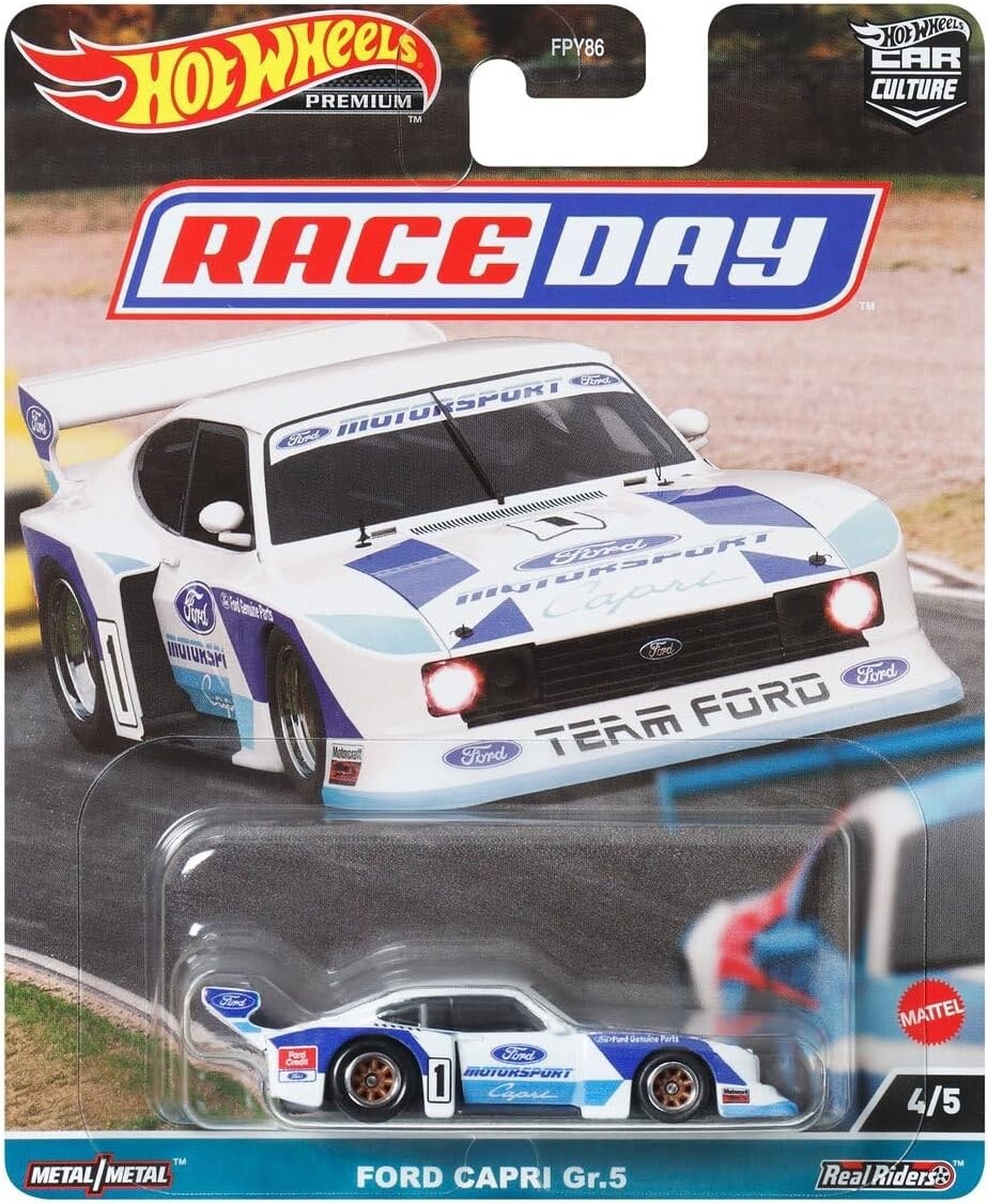 Hot Wheels 2023 Premium Car Culture Race Day Ford Capri GR5 Ready to Ship