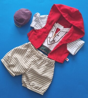 Build A Bear Disney Aladdin Kostüm Outfit mit Hut neu mit Etikett 