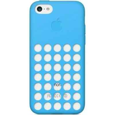 Original Apple iPhone 5C Silikon Schutz Hülle Back Cover Blau
