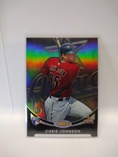 ⚾#d /599 Refractor RC 2010 Topps Finest Chris Johnson #128 Houston Rookie MLB