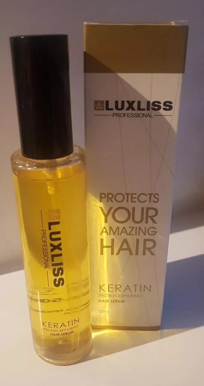 Luxliss Professional Keratin Hair Serum Protein Replanish Protects your Hair