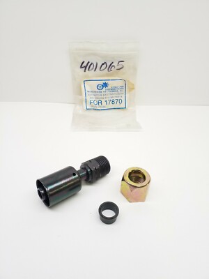 401065 Cold Air Distributors A/C Compression Fitting Straight Beadlock #10