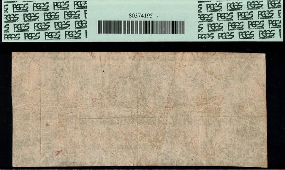 T-31 / PF-1 - $5 1861 Confederate Currency CSA - Graded PCGS 25 - Very Fine - Image 2 of 2