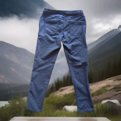 LULULEMON Pants Trouser Blue SIZE 34 32 Length Exclusive Of Decoration Heavy