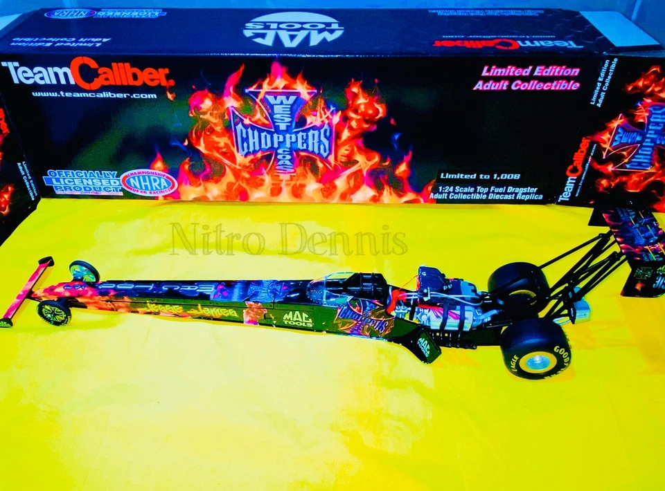 NHRA Scott Kalitta 1:24 литой JESSE JAMES West Coast Choppers DRAGSTER Nitro - Изображение 4 из 4