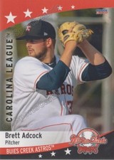 2018 Carolina League All Star S Brett Adcock RC Rookie Astros