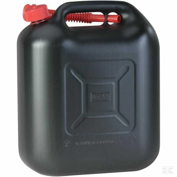 Jerrycan Bidon 20 L Noir - Plastique avec bec verseur - Photo 1/1