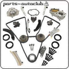 Timing Chain Kit Oil Pump Water Pump VTC Solenoid For 07-16 Cadillac Suzuki 3.6L