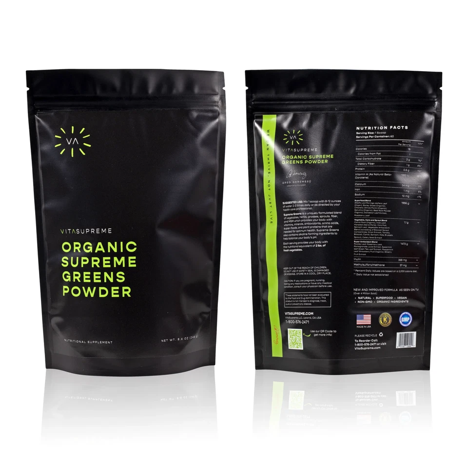 Organic Supreme Greens with MSM Powder™ - Image 2 of 4