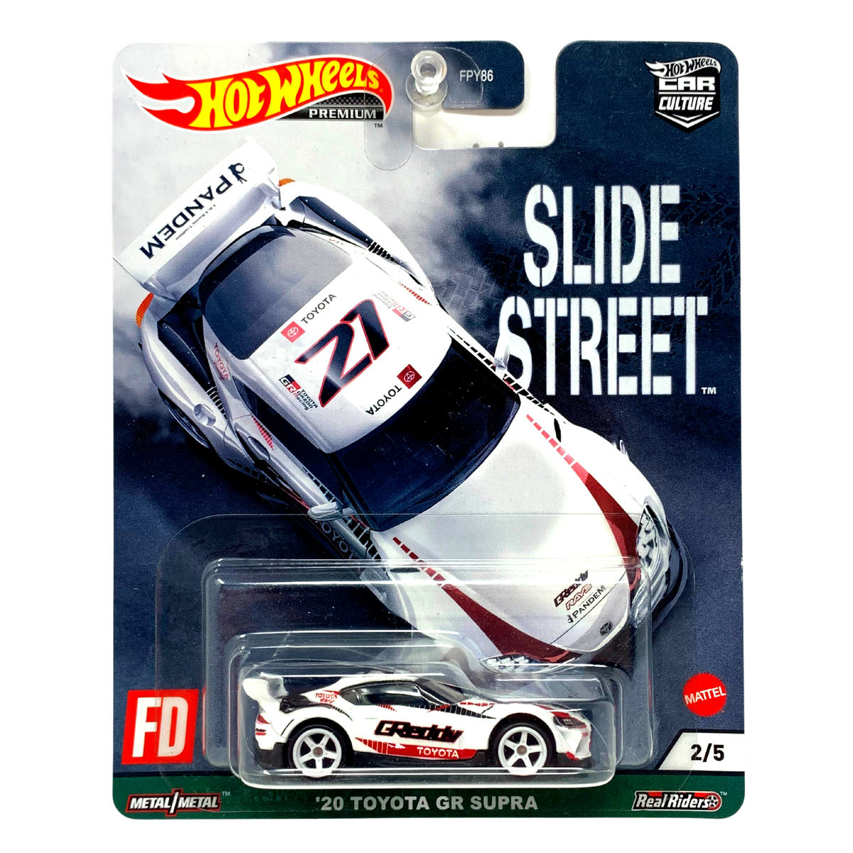 Hot Wheels Premium Slide Street '20 Toyota GR Supra Real Riders 1