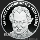 2023 1OZ BERNIE MADE OFF  Proof Silver Shield - Mini-Mintage Round