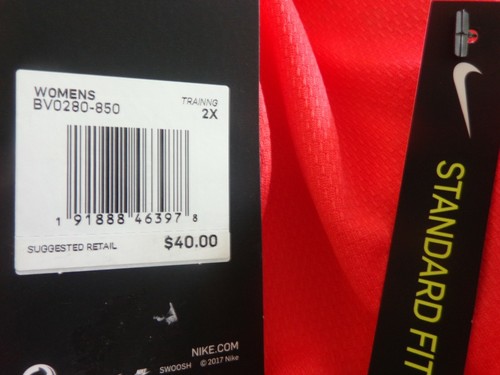 Top de entrenamiento Nike de manga larga. Nuevo. Tallas para mujer: 2X y 3X. - Imagen 5 de 6
