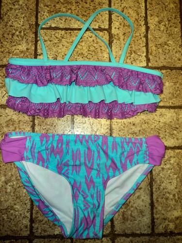 O'rageous Girl's 2 Piece Swimsuit. Sz. 16.