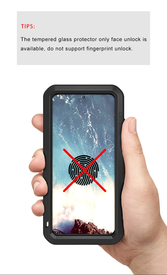 For Samsung S24/S23/S22/S21/A52/A72/A32 5G A71 LOVE MEI Armor Metal Hard Cover - Image 2 of 4