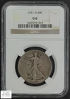 1921 D Walking Liberty Silver Half Dollar 50C NGC G 06