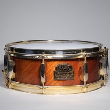 PEARL OMAR HAKIM Snare drum signature series 13"x5" gold plated African Mohagany
