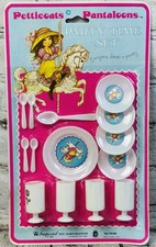 Vintage 1977 Petticoats  Pantaloons Party Time Miniature Tea Set by Imperial
