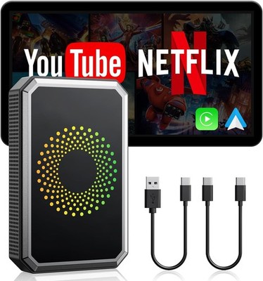 Wireless CarPlay AI Box Android Auto WIFI Adapter Converter mit Netflix YouTube