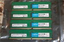 Crucial Micron 64GB Total 2Rx8 PC4-2666V-RE2-11 DDR4-2666 RDIMM  16GB X4