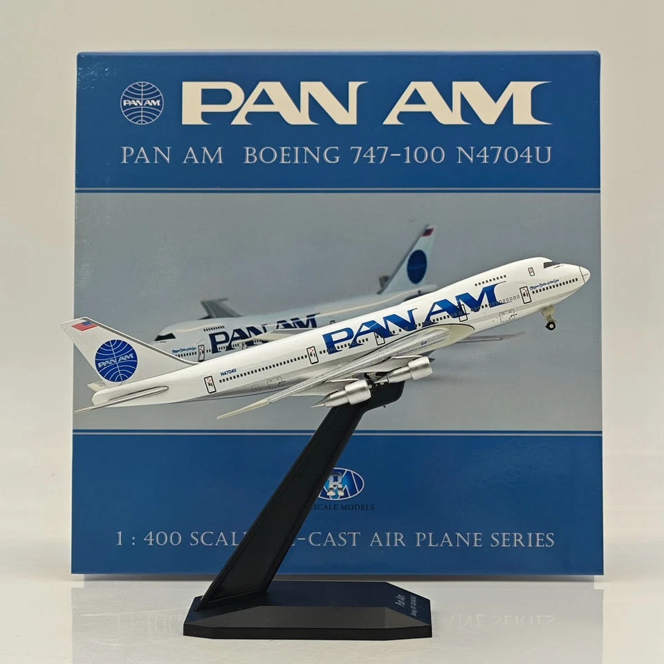 1:400 scale RM Pan Am Boeing 747-100 N4704U Diecast Aircraft Model US in stock - Image 2 of 4