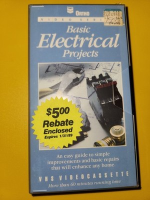 ORTHO - BASIC ELECTRICAL PROJECTS VHS VIDEO, BASIC REPAIRS, SIMPLE IMPROVEMENTS