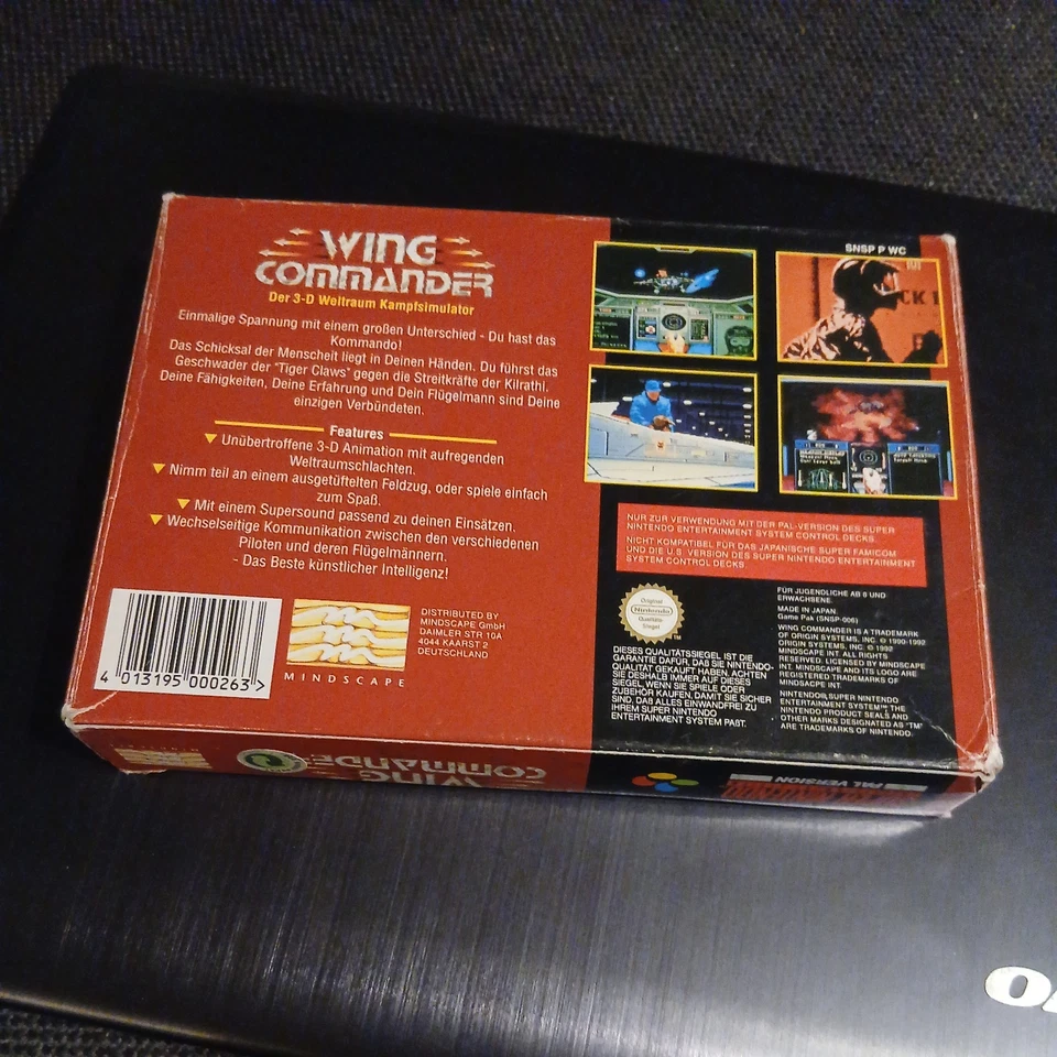 Wing Commander SNES Original Spiel mit OVP - Bild 2 von 4