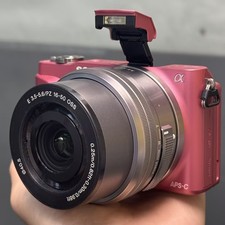 SONY Alpha NEX-3N 16.1MP Mirrorless Digital Camera w/ 16-50mm Lens Pink Tested