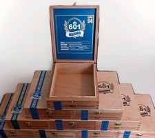 Lot Of 10 Wooden Cigar Boxes 6.5x7.25x2.5 601 Maduro Espinosa Great Condition