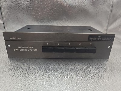 Audio Authority Model 515 Audio-Video Switch System RCA Micro Video Comparator