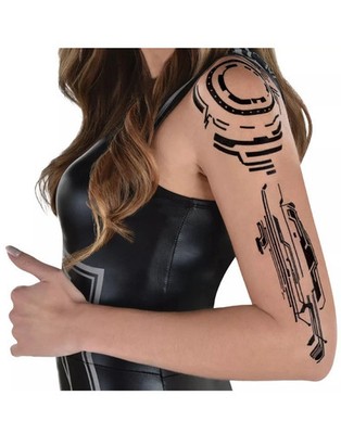 Cyberpunk Tattoos  Dress Up Halloween Adult Costume Accessory