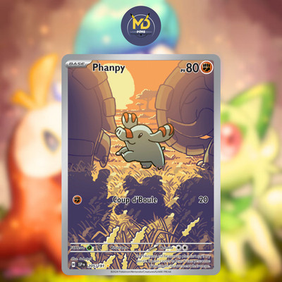 Pokemon Karte Französisch - Phanpy 205/191 - Flammende Funken