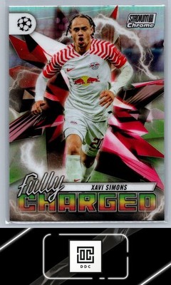 2023-24 Stadium Club Chrome UEFA #FC-XS Xavi Simons Fully Charged