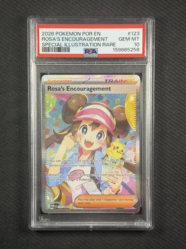 Pokemon Card PSA 10 GEM MT Rosa's Encouragement SIR Perfect Order Mega 123/088