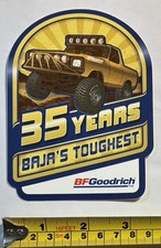 Bf Goodrich 35 Years Bajas Tougest Sticker Off Road Baja 1000 Racing Bronco Bf Goodrich 35 Years Bajas Tougest Sticker Off Road Baja 1000 Racing Bronco