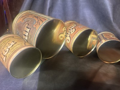 Rare Set-4 Ballonoff Canisters In Original Packaging Vintage 70s