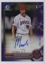 2022 Bowman Chrome Prospect Purple Refractor 194/250 Mason Albright Auto 0l44