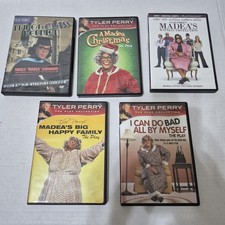 Tyler Perry Madea 5 DVD Lot Class Reunion Witness Protection Christmas Big Happy