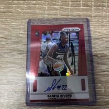 Saniya Rivers 2025 Panini Prizm WNBA RC Red 86/99 Rookie AUTO TG-SR Sun