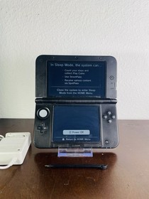 Nintendo 3DS XL LL Gray Handheld English Console Charger Stylus SD US TESTED
