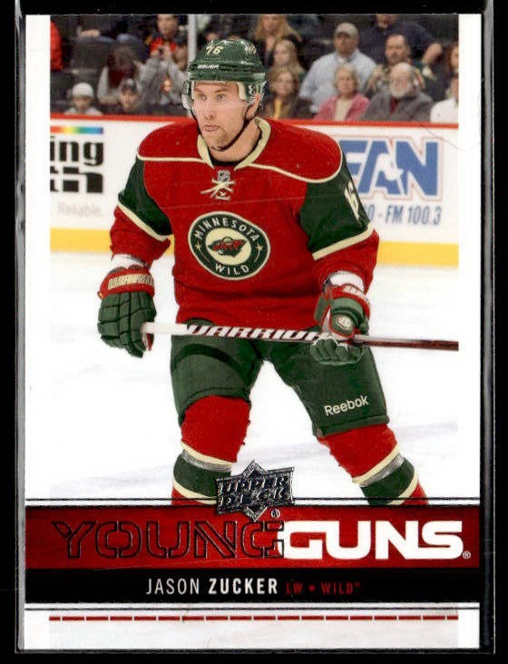 L73,733 - 2012-13 Upper Deck #227 Jason Zucker YG RC