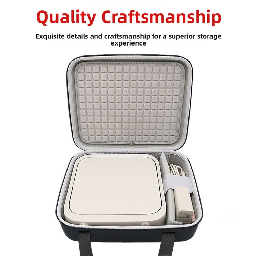 Compact EVA Storage Bag for XGIMI Z9X 4K Projector with Removable Dividers