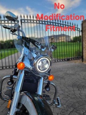 Kawasaki Vulcan LED Headlight w/ Custom-Fit Adapter, Not Universal, Actually Fit