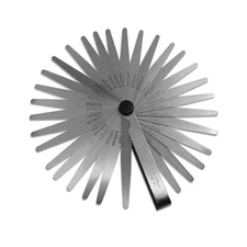 Spurtar Thickness Gauge Set of 32 Thickness 0.03mm-1mm, Stainless Steel