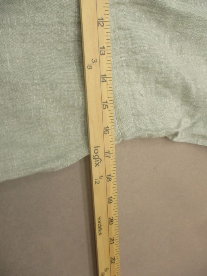 C&C California Size M Women Gray 100% Linen Collared One Piece Shorts Romper 866 - Image 4 of 4